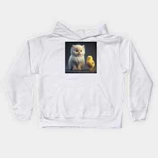 Cuteness Overload - Chick - Kitten Kids Hoodie